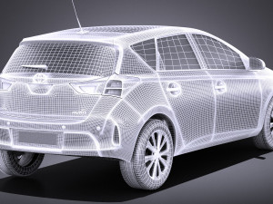 Toyota Auris 2015 vray Modelo 3D