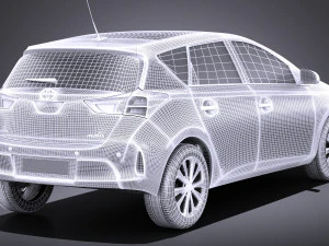 Toyota Auris 2015 vray 3D Model