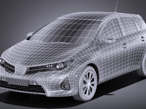 Toyota Auris 2015 vray Modelo 3D