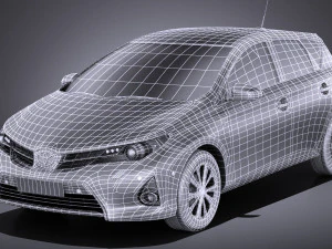 Toyota Auris 2015 vray 3D Model