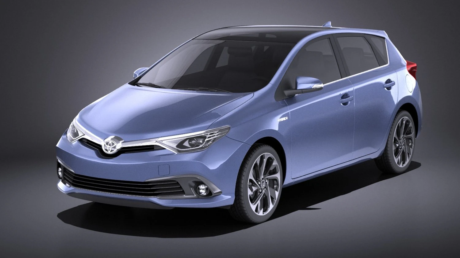 Toyota Auris 2018 vray 3D Model .c4d .max .obj .3ds .fbx .stl .blend
