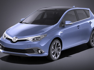 Toyota Auris 2018 vray 3D Model