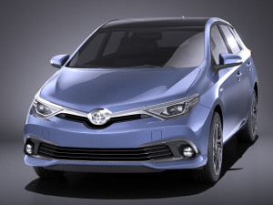 Toyota Auris 2018 vray 3D Модель