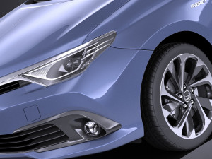Toyota Auris 2018 vray 3D Модель