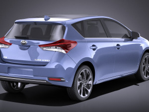 Toyota Auris 2018 vray 3D Модель