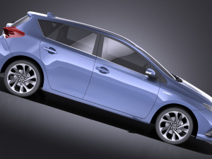 Toyota Auris 2018 vray 3D Модель