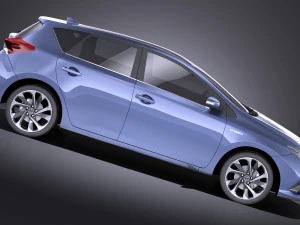 Toyota Auris 2018 vray 3D Model