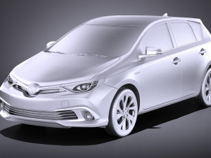 Toyota Auris 2018 vray 3D Модель