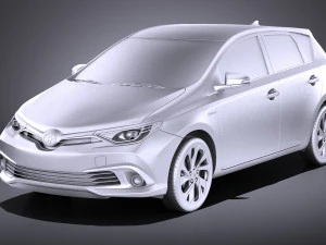 Toyota Auris 2018 vray 3D Model