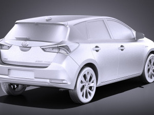 Toyota Auris 2018 vray 3D Модель