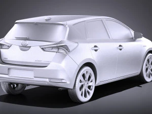 Toyota Auris 2018 vray 3D Model