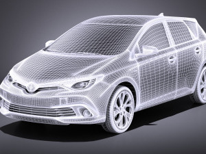 Toyota Auris 2018 vray 3D Модель