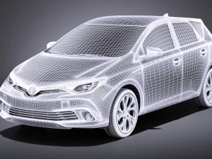 Toyota Auris 2018 vray 3D Model