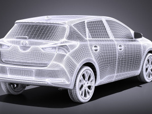 Toyota Auris 2018 vray 3D Модель