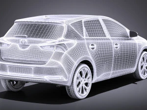 Toyota Auris 2018 vray 3D Model