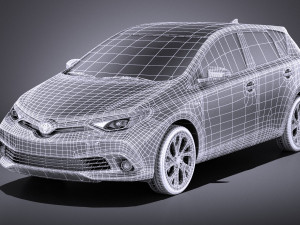 Toyota Auris 2018 vray 3D Модель