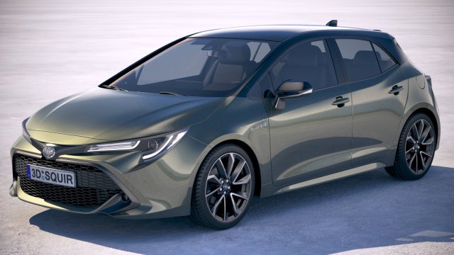 Toyota Auris 2019 3D 모델 .c4d .max .obj .3ds .fbx .stl .blend