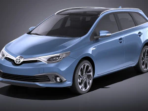 Toyota Auris Touring Sports 2018 vray Modello 3D