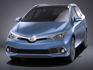 Toyota Auris Touring Sports 2018 vray 3D Model