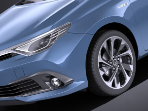 Toyota Auris Touring Sports 2018 vray 3D Model