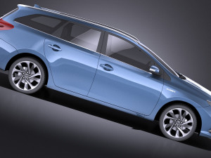 Toyota Auris Touring Sports 2018 vray 3D Model