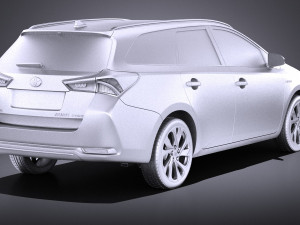 Toyota Auris Touring Sports 2018 vray 3D Model
