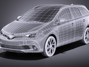Toyota Auris Touring Sports 2018 vray 3D Model