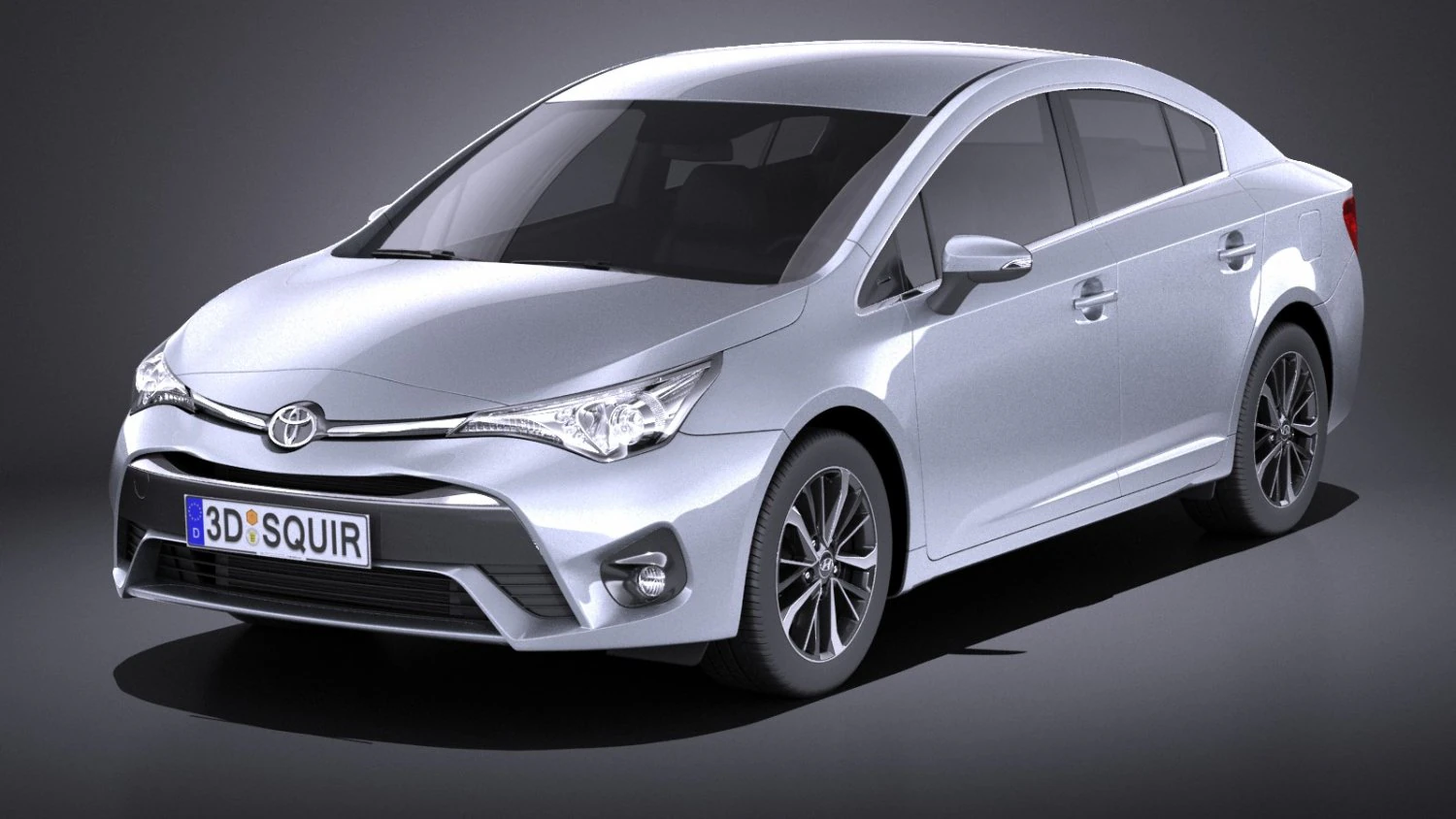 Toyota Avensis 2017 vray 3D Model .c4d .max .obj .3ds .fbx .stl .blend 