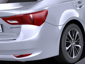 Toyota Avensis 2017 vray 3D Model