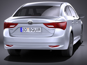 Toyota Avensis 2017 vray 3D Model