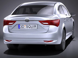 Toyota Avensis 2017 vray 3D Model