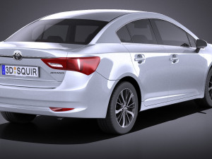 Toyota Avensis 2017 vray 3D Model