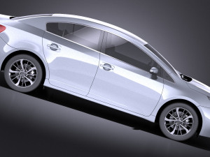 Toyota Avensis 2017 vray 3D Model