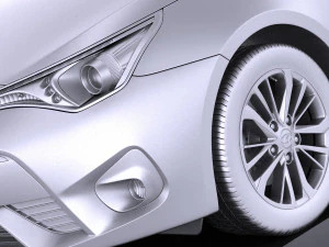 Toyota Avensis 2017 vray 3D Model