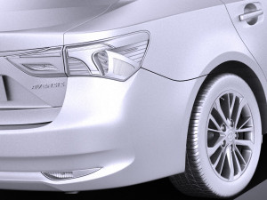 Toyota Avensis 2017 vray 3D Model