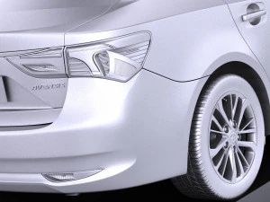 Toyota Avensis 2017 vray 3D Model