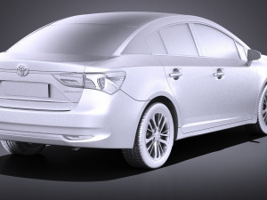 Toyota Avensis 2017 vray 3D Model