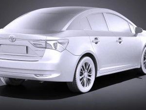 Toyota Avensis 2017 vray 3D Model
