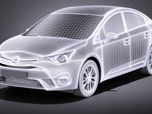 Toyota Avensis 2017 vray 3D Model
