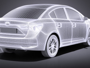 Toyota Avensis 2017 vray 3D Model