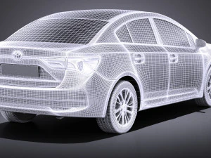 Toyota Avensis 2017 vray 3D Model