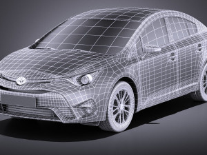 Toyota Avensis 2017 vray 3D Model