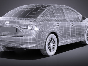 Toyota Avensis 2017 vray 3D Model