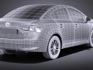 Toyota Avensis 2017 vray 3D Model