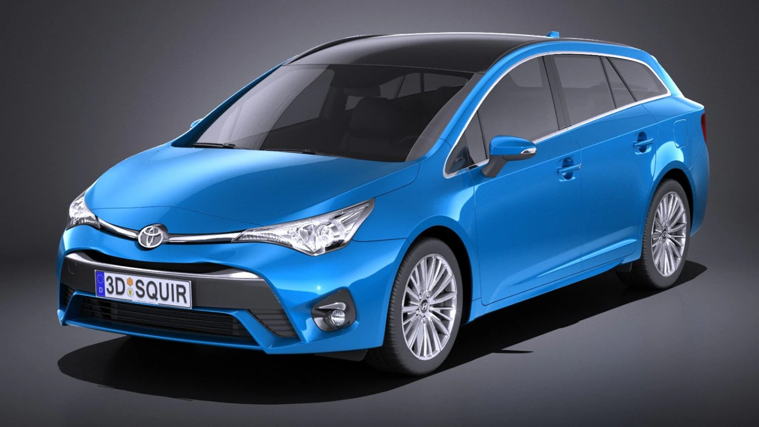 Toyota Avensis Estate 2018 vray 3D Modell .c4d .max .obj .3ds .fbx .stl .blend 