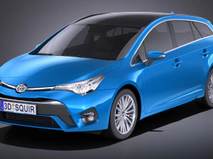 Toyota Avensis Estate 2018 vray 3D Modell