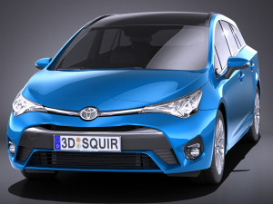 Toyota Avensis Estate 2018 vray 3D Model