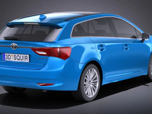 Toyota Avensis Estate 2018 vray 3D Modell