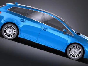 Toyota Avensis Estate 2018 vray 3D Modell