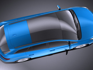 Toyota Avensis Estate 2018 vray 3D Model